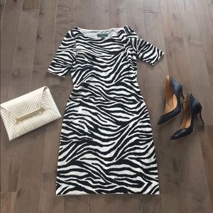 Ralph Lauren zebra striped mini dress
